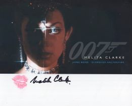 007 James Bond actress Melita Clarke signed 8x10 colour photo which she has also kissed to leave the