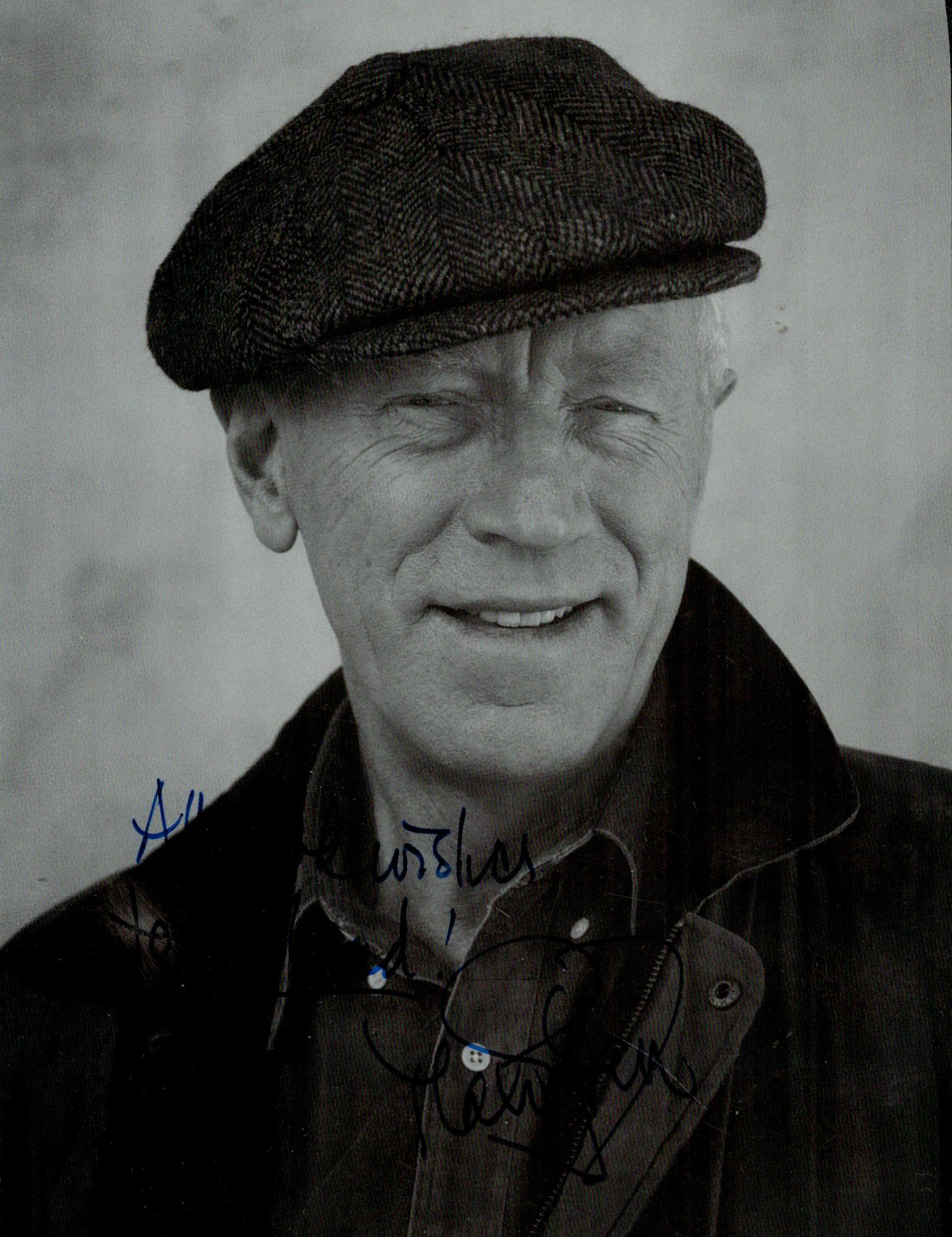 Max Von Sydow signed Black and White Photo 7.5x5.5 Inch. Was a Swedish-French Actor. Dedicated. Good