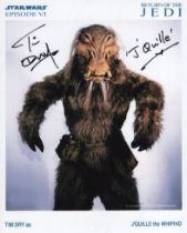 Star Wars Return of the Jedi 8x10 colour photo signed by actor Tim Dry as J'Quelle the Whipid.