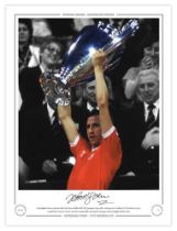 Autographed JOHN McGOVERN 16 x 12 Limited-Edition : Colorized, depicting Nottingham Forest captain