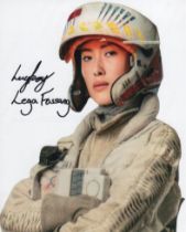 Star Wars Rise of Skywalker Y Wing Pilot Lucy Feng signed 8x10 colour photo. Good Condition. All
