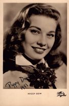 Peggy Dow signed 6x4inch black and white photo. Dated 1953. Good Condition. All autographs come with