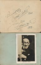 Arthur Askey signed album page. Good Condition. All autographs come with a Certificate of
