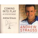 Coming into Play: My Life in Test Cricket signed by Andrew Stauss. Published 2006. Hardback book.