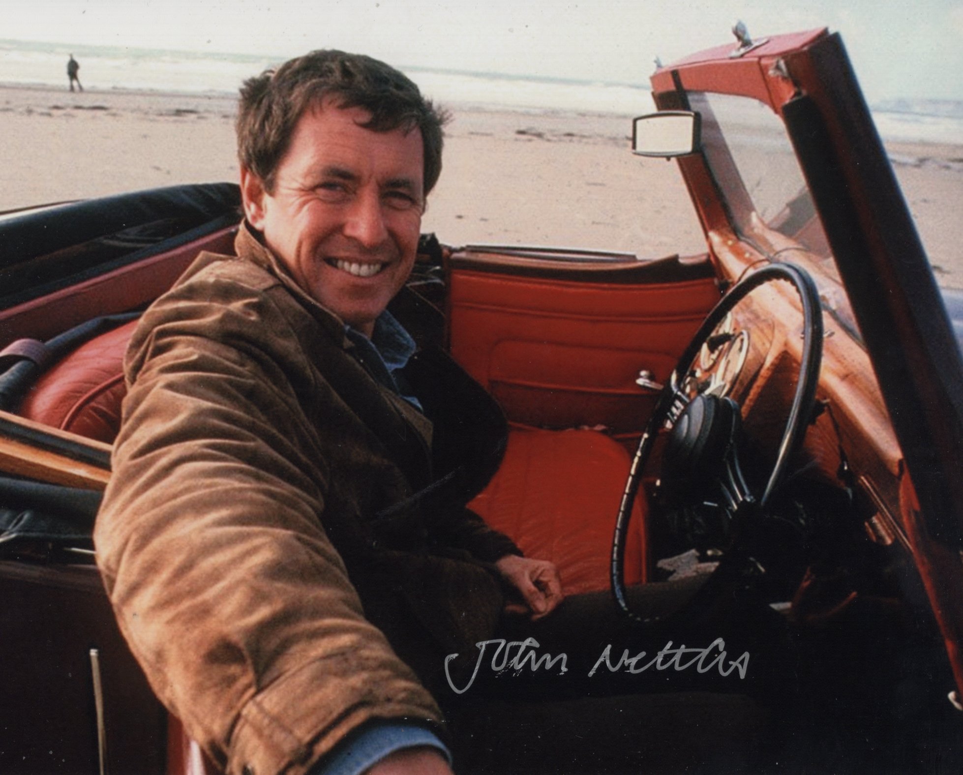 Bergerac popular TV crime drama series 8x10 inch colour scene photo signed by actor John Nettles