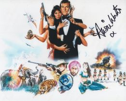 007 James Bond movie Octopussy 8x10 colour artwork photo signed by actress Alison Worth. Good