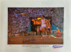 Lord Sebastian Coe signed limited edition print with signing photo Sebastian Coe is one of the great