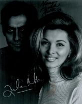Multi Signed Nancy Kovack and Zubin Mehta Black and White Photo. 10 x 8 Inch. Good Condition. All