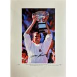 Ivan Lendl signed limited edition print with signing photo Ivan was ranked No. 1 in the world for
