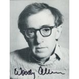 Woody Allen signed 6x5 inch approx black and white photo. Good Condition. All autographs come with a