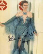 Space 1999 TV science fiction series 8x10 colour photo signed by Catherine Schell as Maya. Good