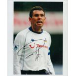 Gus Poyet signed 10x8 inch colour photo. Good Condition. All autographs come with a Certificate of
