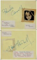 Belinda Carroll / Douglas Fairbanks Sr. signed Yellow Album page on reverse Approx. 5x4 Inch.