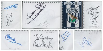 Signed West Bromwich Albion Autograph Album Approx. 50 signatures such as Frank Lampard, OBE