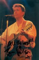 Tom Robinson signed 6x4 inch colour photo. Good Condition. All autographs come with a Certificate of