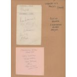 Coventry City 1946/47 multi signed album page from Les Warner, Stan Velby, Jack Snape plus others.
