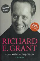 Richard E Grant signed Richard E Grant A Pocketful of Happiness first edition hardback book. Good