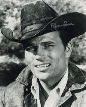 Patrick Wayne, son of John Wayne, signed 8x10 inch B/W photo from the 1960's Cowboy TV series 'The
