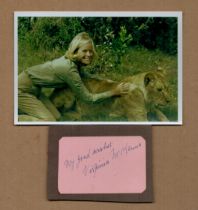 Virginia McKenna, DBE signed small signature piece plus unsigned Colour Photo 6x4 Inch. Is a British
