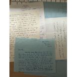 WW2 collection of FIVE letters, mostly handwritten, some typed ALL signed by a veteran of the Second