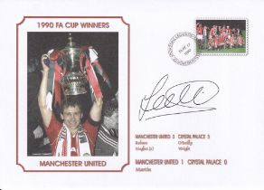 Autographed LEE MARTIN 1990 Commemorative Cover : A superb modern cover commemorating the 1990 FA