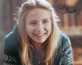 Eliza Bennett signed Colour Photo 10x8 Inch. Is an English actress and singer. Good Condition. All