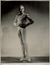 Anton Dolin signed Vintage Black and White Photo 10x7.5 Inch. Ballet Dancer. Dedicated. Good