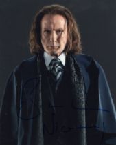 Harry Potter actor Bill Nighy signed 8x10 colour Harry Potter and the Deathly Hallows movie photo as