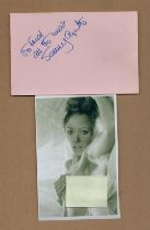Jenny Agutter signed Album page 6x4 Inch include unsigned Black and White Photo 6x4 Inch. Is an