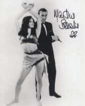 007 James Bond movie From Russia With Love 8x10 inch B/W photo signed by Bond girl Martine