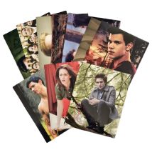 Twilight Collection of 10 signed photos with signatures from Taylor Launter, Robert Pattinson, Boo