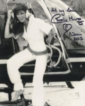 007 James Bond movie The Spy Who Loved Me 8x10 B/W photo signed by actress Caroline Munro. Good