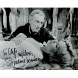 Stephanie Beacham signed Black and White Photo 10x8 Inch 'Dracula'. Dedicated. Is an English
