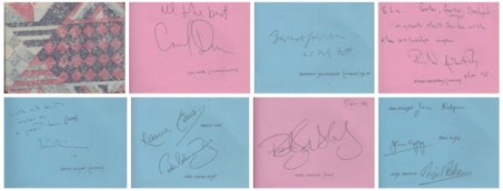 Signed Autographs Album Approx. 40 signatures such as Carl Davies. Richard Armstrong. Peter