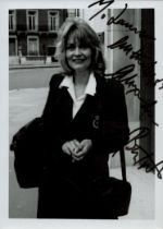 Alexandra Bastedo signed Black and White Photo7x5 Inch. Was a British actress. Dedicated. Good