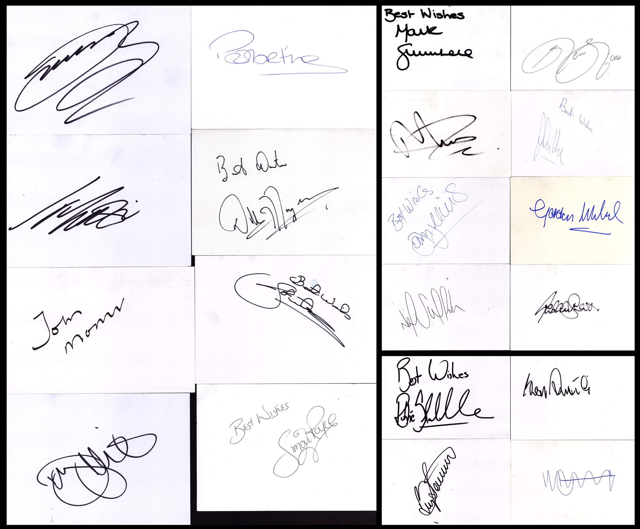 FOOTBALLER Collection of 20 x Football Player signed Autograph signatures include Mark Summerbell,