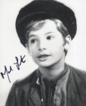 Oliver! 8x10 inch B/W photo from one of the great British musicals, signed by actor Mark Lester.