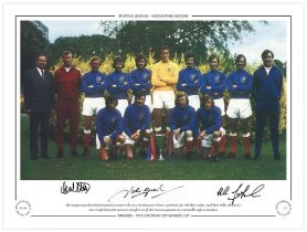 Autographed RANGERS 16 x 12 Limited-Edition : Col, depicting the 1972 European Cup Winners Cup