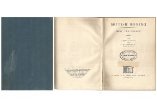 Denzil Batchelor Hardback Cloth Wrapped book Titled ' British Boxing'. Published in 1948. 48 pages