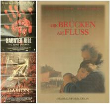 Film 2 x Large Posters 33x23 Inch in German Ein. Haus. Eine Party Haunted Hill. Dämon. Plus 1