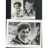 TV/Film collection 3 Assorted signed photos includes George Segal, Ann Todd and Evelyn Laye. Good