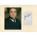 Tv and Film. Jim Carter (Downton Abbey) signed signature card with colour photo, mounted to an