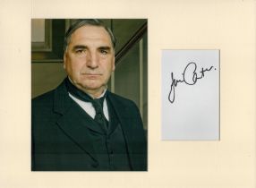 Tv and Film. Jim Carter (Downton Abbey) signed signature card with colour photo, mounted to an