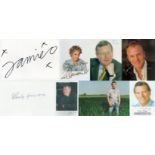 Collection signatures and singed photos, Zoe Wanamaker, Martin Clunes, Johnny Briggs, Ian Paisley,