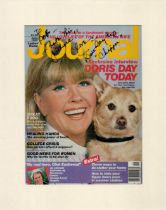 Doris Day signed 14x11 inch overall mounted Journal magazine cover page inscribed To Bob I love this