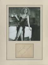 June Havoc 16x12 inch overall mounted signature piece includes signed album page and a stunning