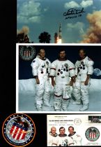 Space. Apollo XVI Collection. Charlie Duke Signed 10 x 8 inch colour photo. 10 x 8 inch colour photo