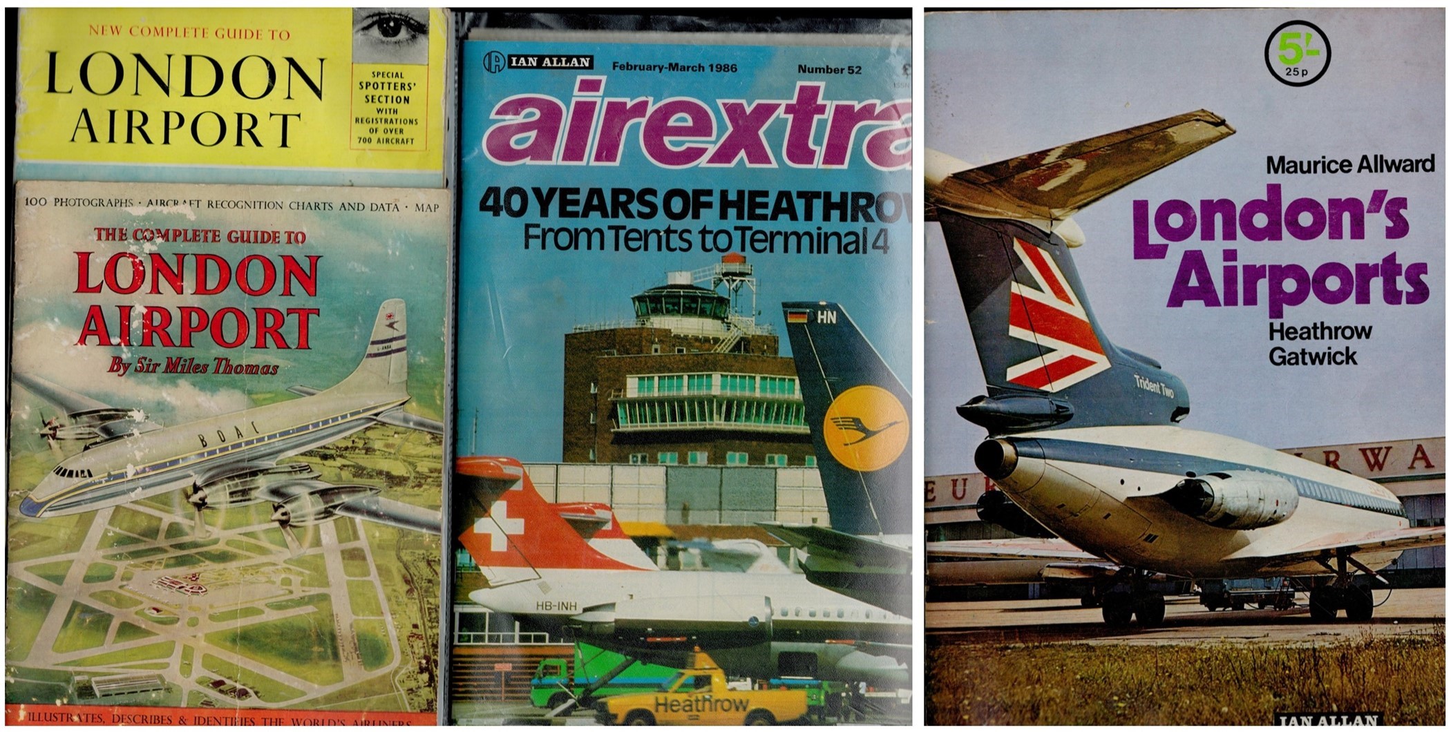 MILITARY Collection. Heathrow Airport Publications Collection of 4 Includes The Complete Guide to