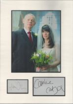 Martin Clunes and Caroline Catz 16x12 overall Doc Martin mounted signature piece includes two