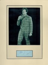 Eddie Floyd 16x12 overall mounted signature piece includes signed album page and vintage black and